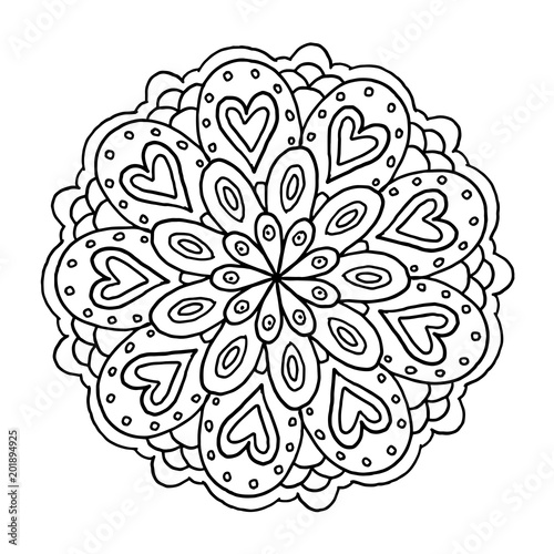 Mandala Ausmalbild