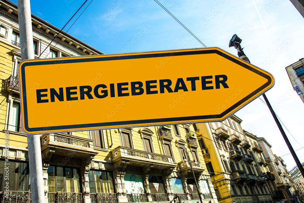 Obraz premium Schild 285 - Energieberater