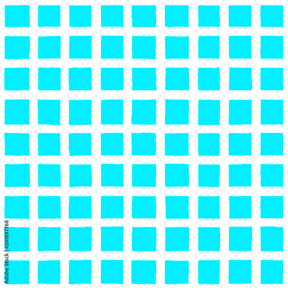 Grunge blue and white checkered seamless pattern Grunge blue and white checkered seamless pattern