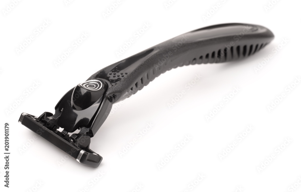 Obraz premium Black plastic shaving razor