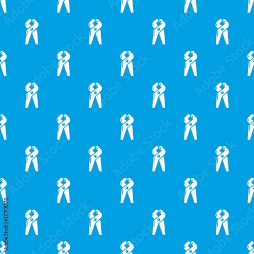 Dentistry tool professional pattern vector seamless blue repeat for any use