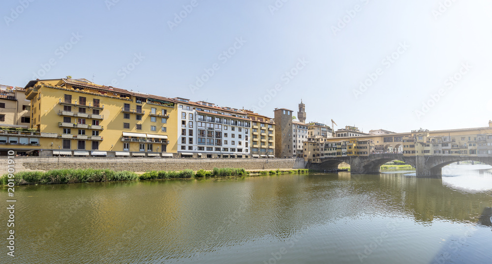 Lungarno by Ponte Vecchio in Florence