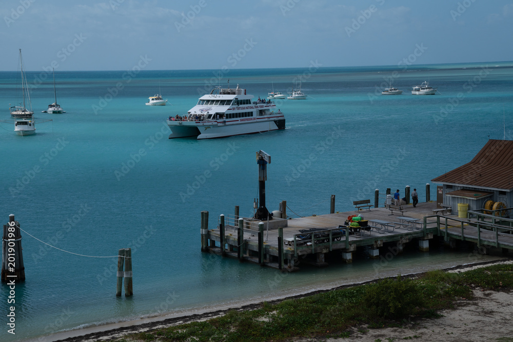Dry Tortugas ferry arrival