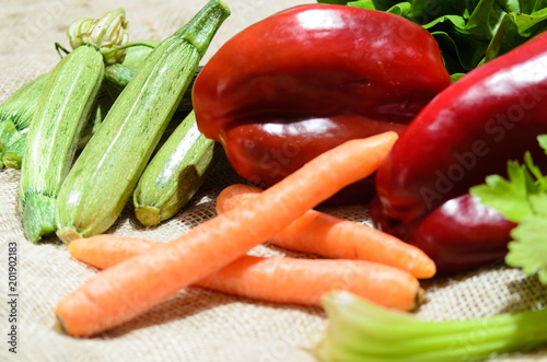 composition of fresh vegetables