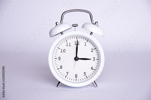 clock from three o'clock on a white background