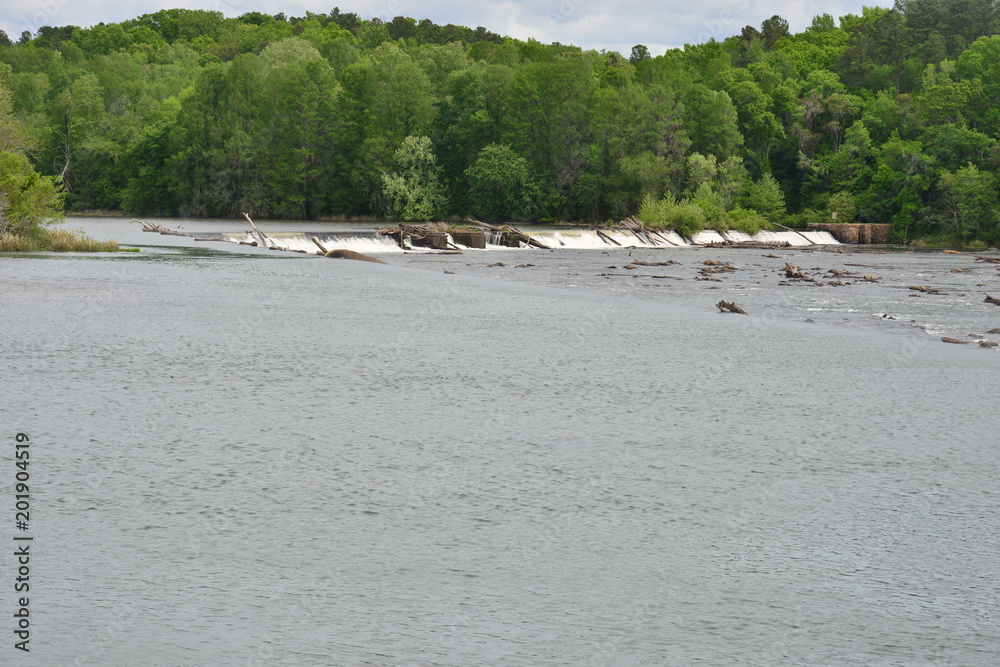 The Savannah rapids at the Savannah river in Augusta, Georgia.
The Savannah rapids at the Savannah river in Augusta, Georgia.