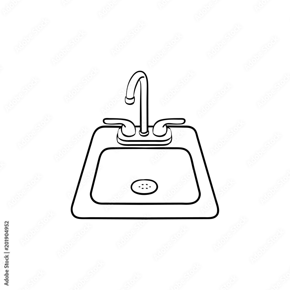 Sink Vector Sketch Vector  Photo Free Trial  Bigstock