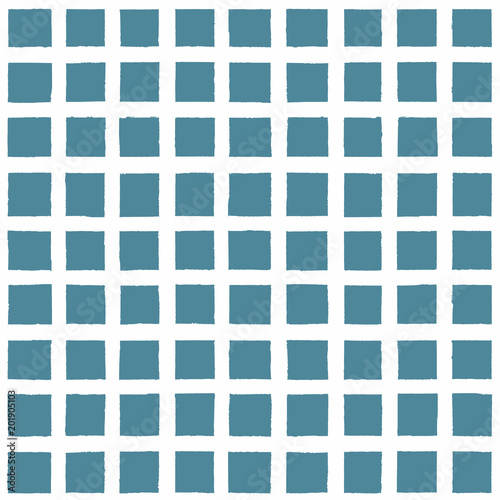 Grunge blue and white check...