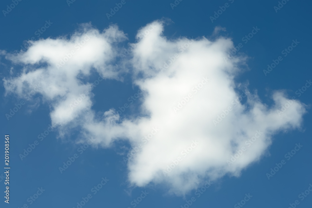 Fototapeta premium Blue Sky and puffy clouds. Background from clouds.