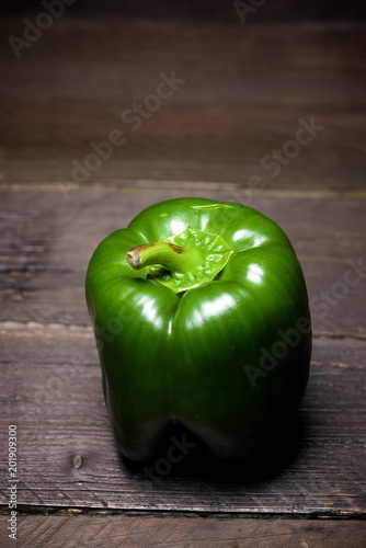 Green pepper close up