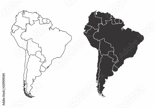 Maps of the South America