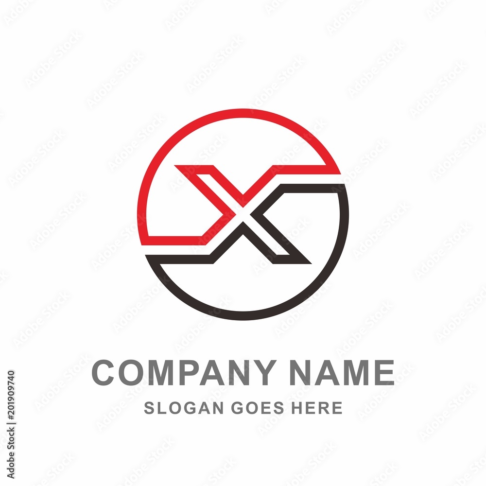 Monogram Letter X Geometric Circle Strips Architecture Interior Construction Business Company Stock Vector Logo Design Template Monogram Letter X Geometric Circle Strips Architecture Interior Construction Business Company Stock Vector Logo Design Template