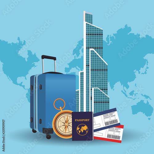 Time to travel concept vector illustration graphic design