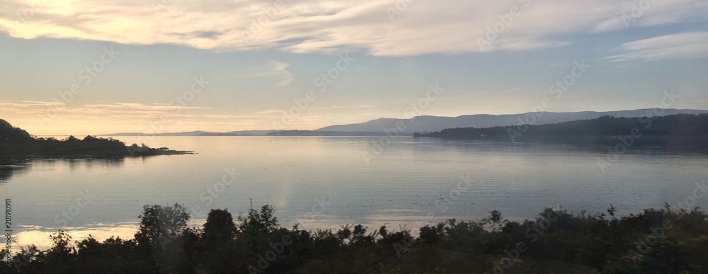 Obraz premium Sunset Train