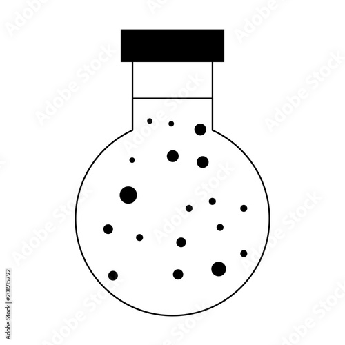 Chemistry lab flask vector illustration graphic design