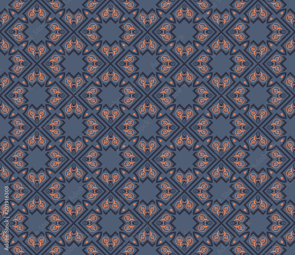 Seamless pattern decorative symmetries, ornament pattern vector Seamless pattern decorative symmetries, ornament pattern vector