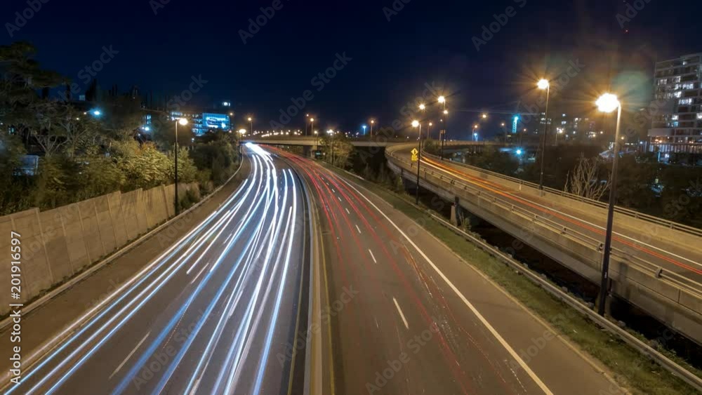 City Traffic Toronto Don Valley Expressway City Traffic Toronto Don Valley Expressway