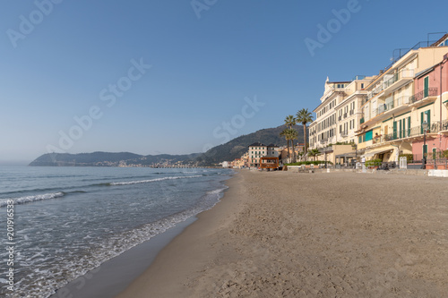 Italian Riviera. Seafront at the resort of Alassio