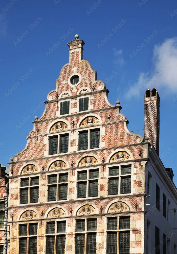 View of old Ghent. Flanders. Belgium