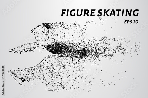 Figure skating. The girl is engaged in figure skating.