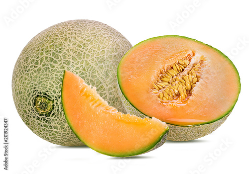 melon isolated on white background