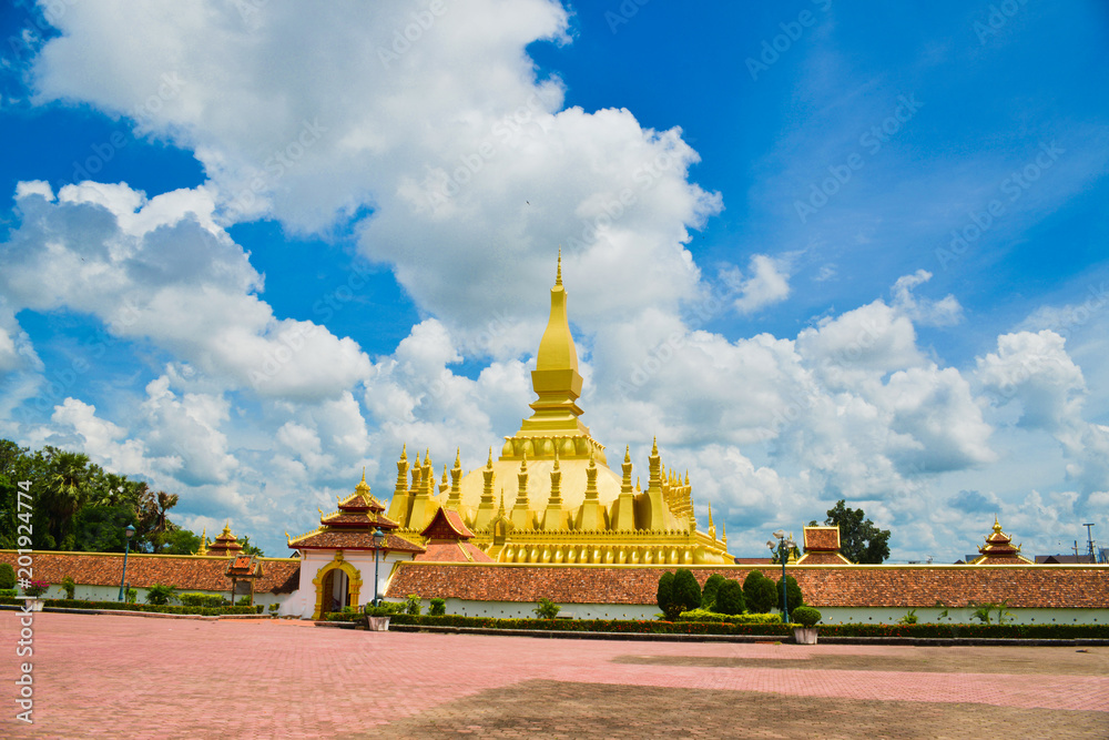 Naklejka premium Vientiane Buddha Tempe Laos