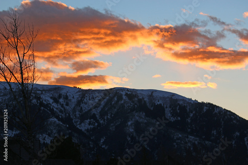 Sunset over the Wasatch Front, Utah