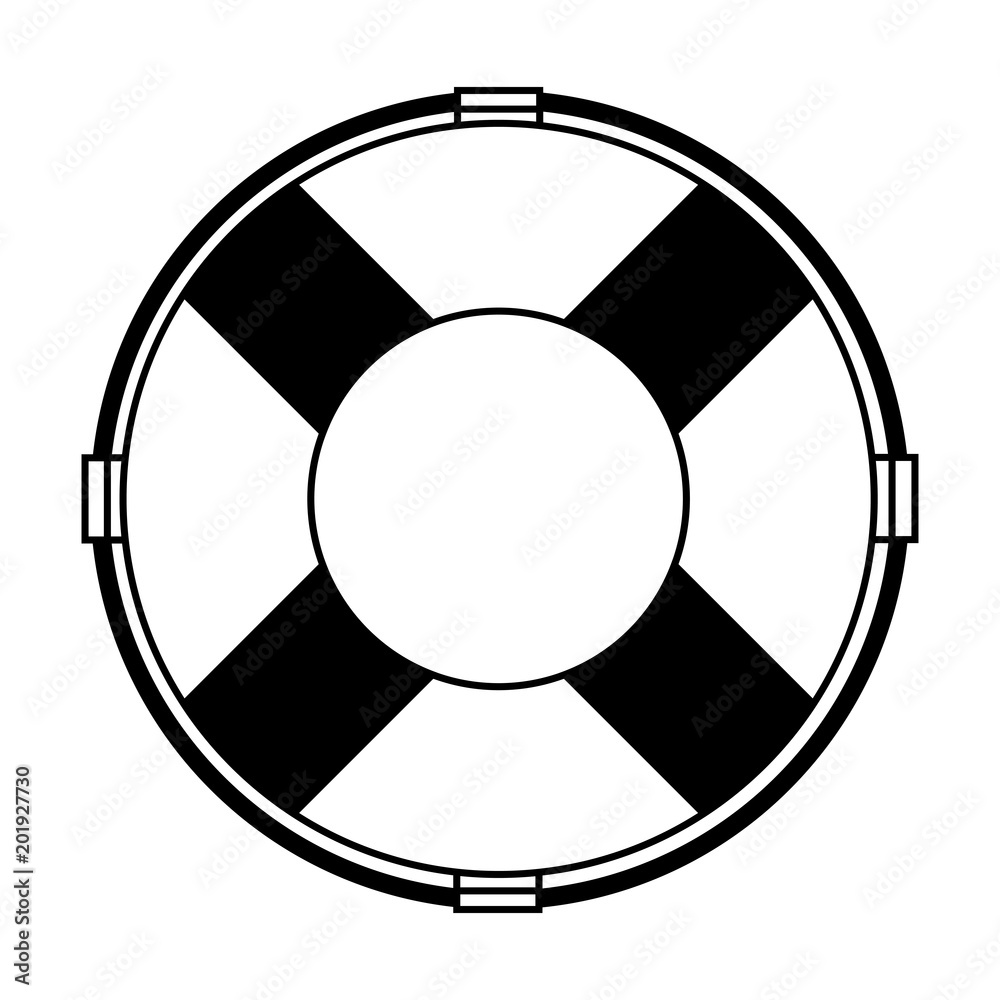 Float life saver vector illustration graphic design