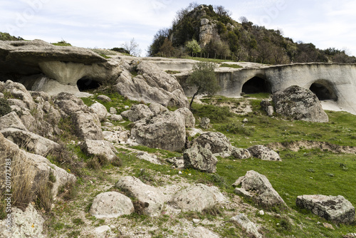 cave caves in Calabria with landscape rupestrian