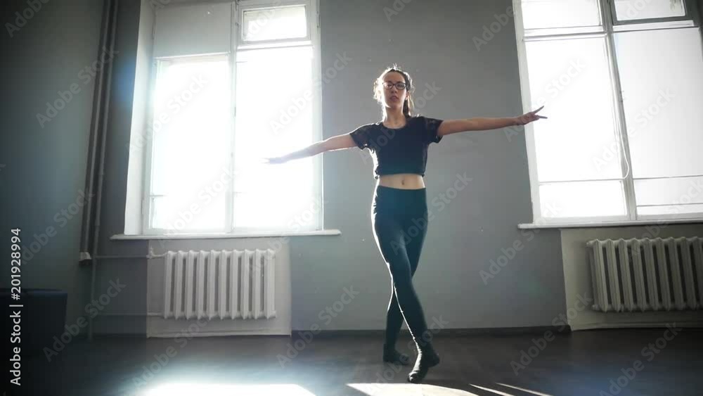 Young woman in dancing class Young woman in dancing class