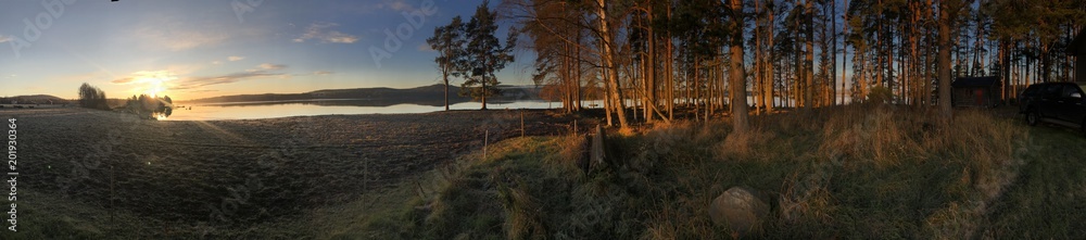 Obraz premium panorama varpen wschód słońca