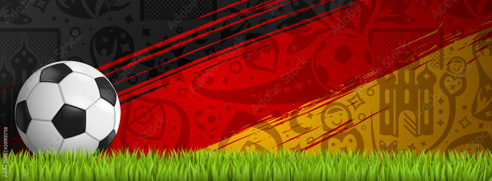 Naklejka premium soccer background