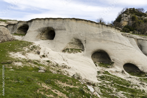 cave caves in Calabria with landscape rupestrian