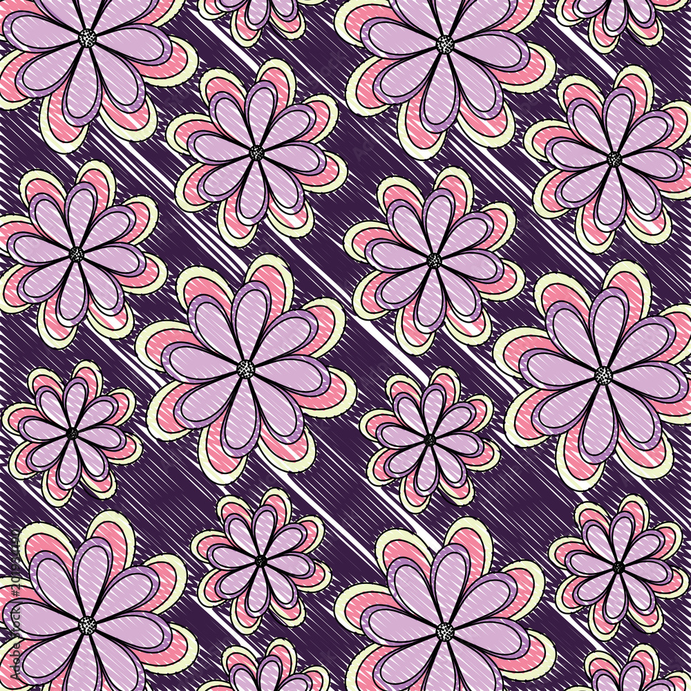 Fototapeta premium floral background, colorful design. vector illustration