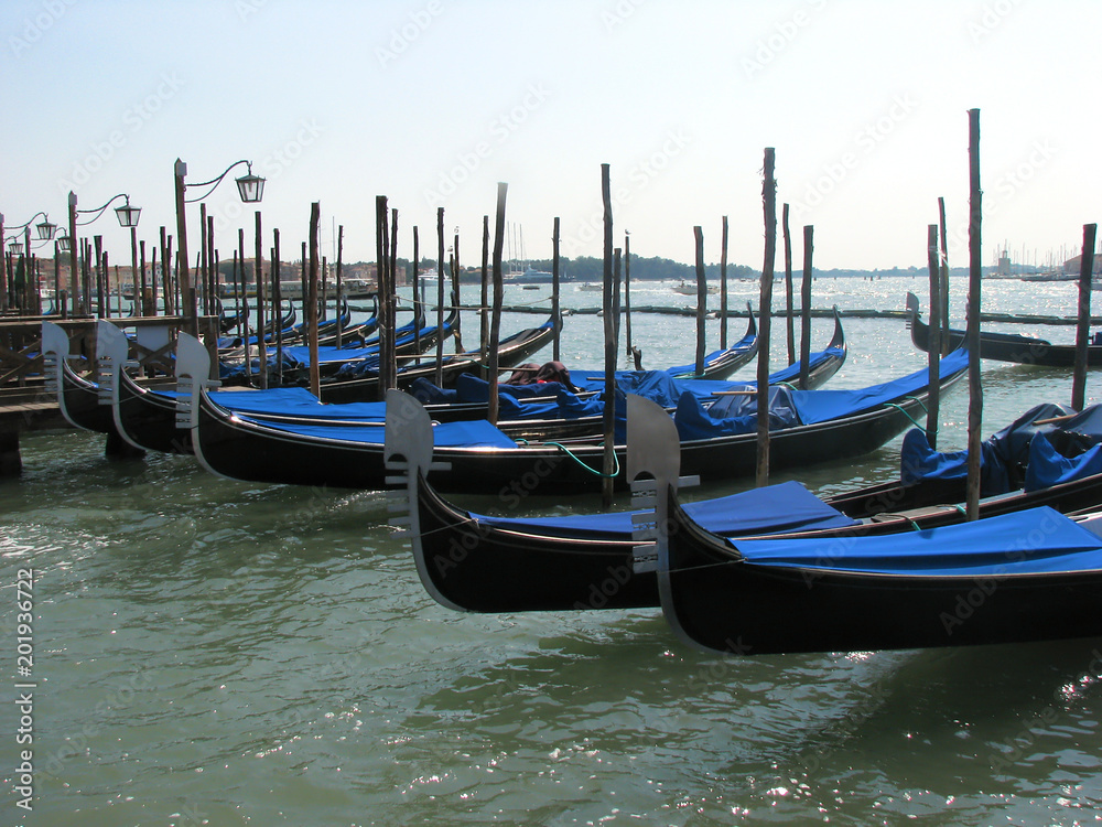 Venetian gondolas - Venice - Italy