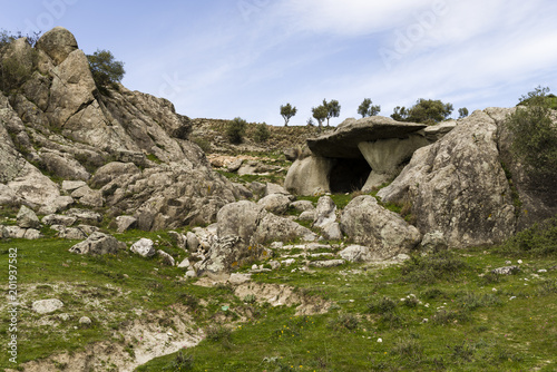 cave caves in Calabria with landscape rupestrian
