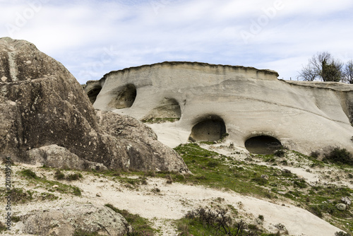 cave caves in Calabria with landscape rupestrian