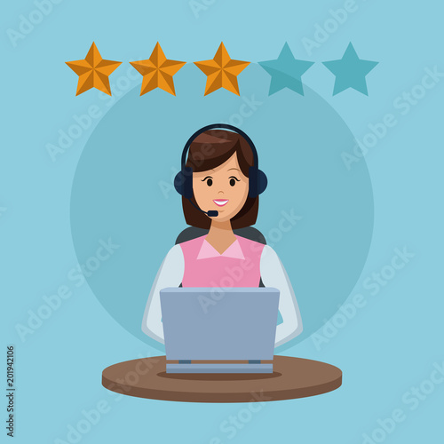 High quality customer service concept vector illustration graphic
