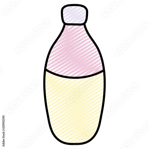 doodle nice glass bottle clean object