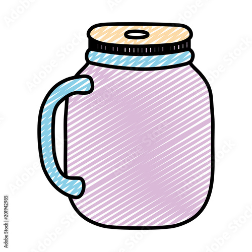 doodle crystal bottle transparent preserve object