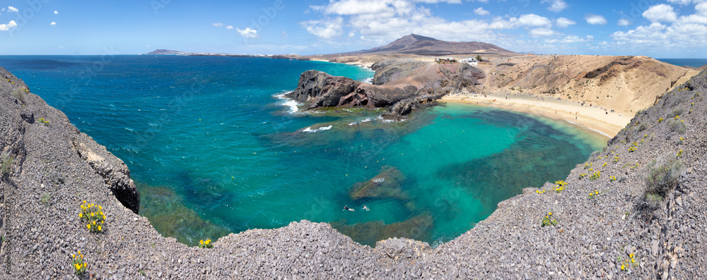 view of the sea in lanzarote