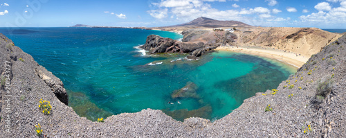 view of the sea in lanzarote
