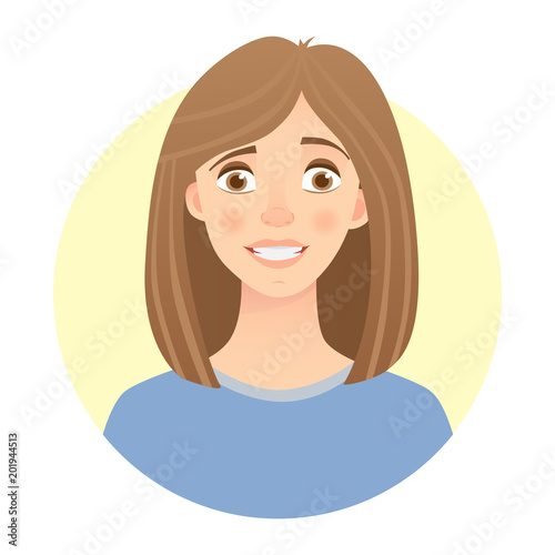 emotions of womans face