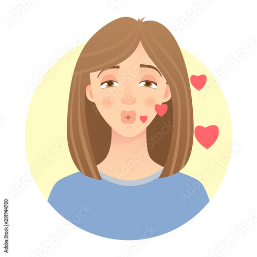 emotions of womans face