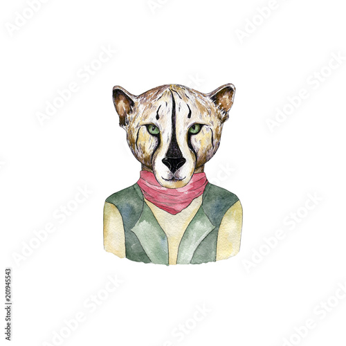 Photography Watercolor wild cats