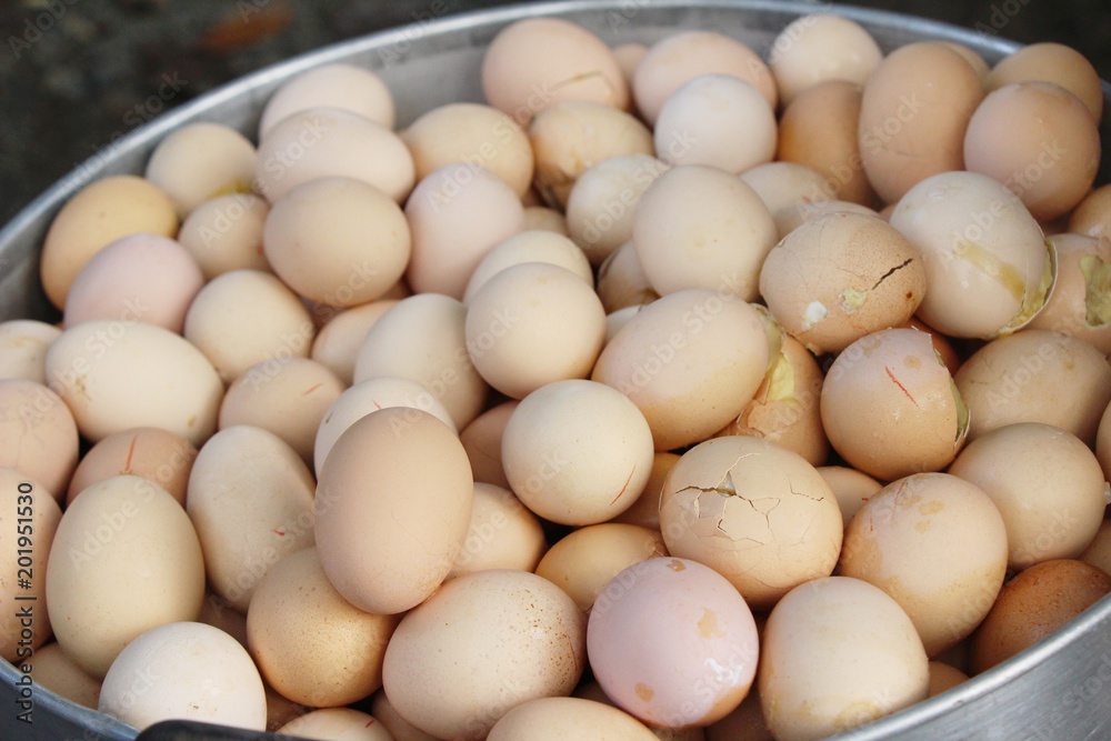 Steamed eggs is delicious in the market Steamed eggs is delicious in the market