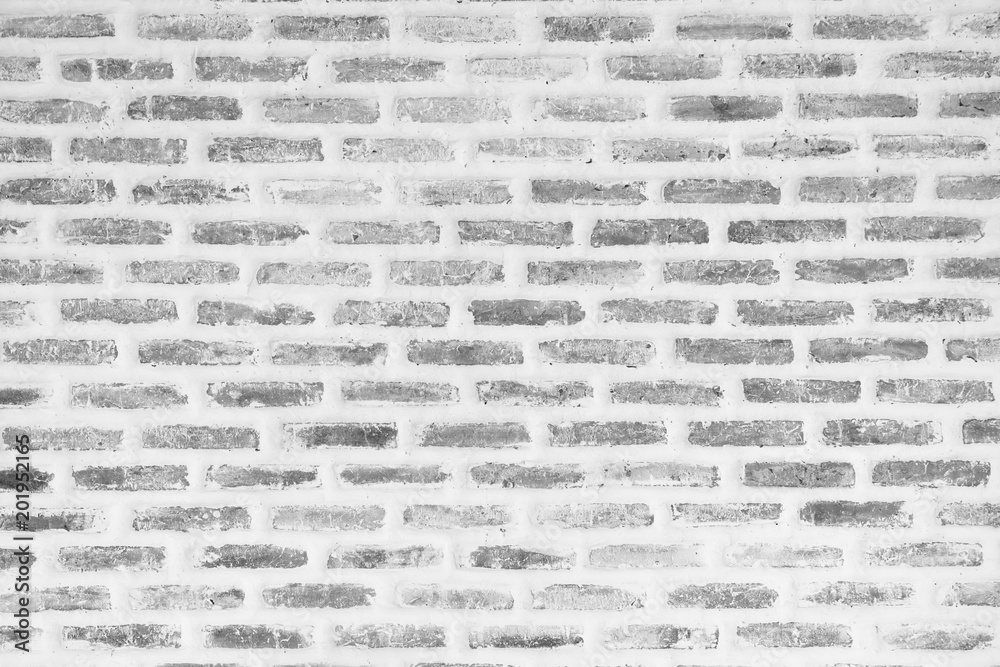 Obraz premium Black and white bricks wall background texture