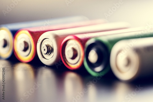 Pile of alkaline battery background