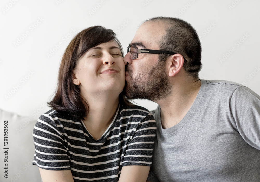 Couple having a romantic and happy time together Couple having a romantic and happy time together