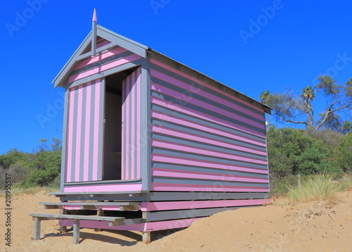 Melbourne beach bathing box Australia